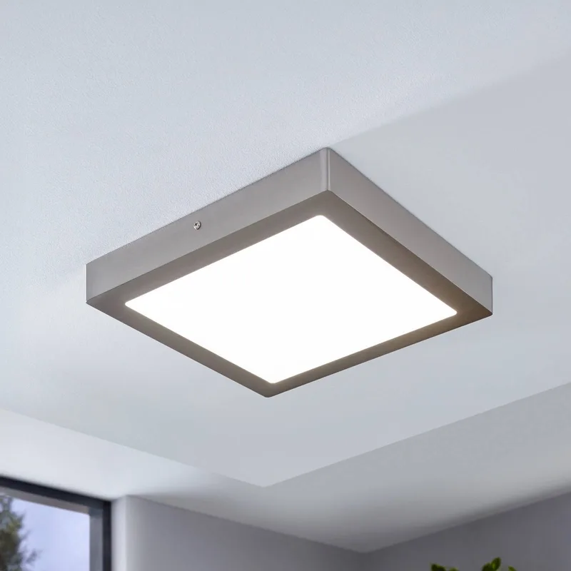 Fueva-C LED plafondlamp 30cm nikkel by EGLO connect in Gesatineerd nikkel – product photo