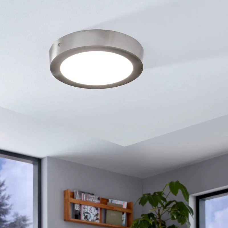 Fueva-C plafondlamp rond 22,5 nikkel de EGLO connect en Gesatineerd nikkel – photo du produit 2 sur 2