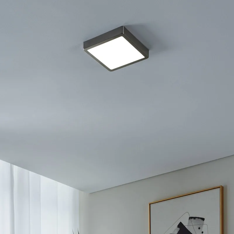 Fueva-Z plafondlamp 21x21cm nikkel by EGLO connect in Mat nikkel – product photo 2 of 5