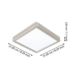 Fueva-Z plafondlamp 21x21cm nikkel by EGLO connect in Mat nikkel – product photo 4 of 5