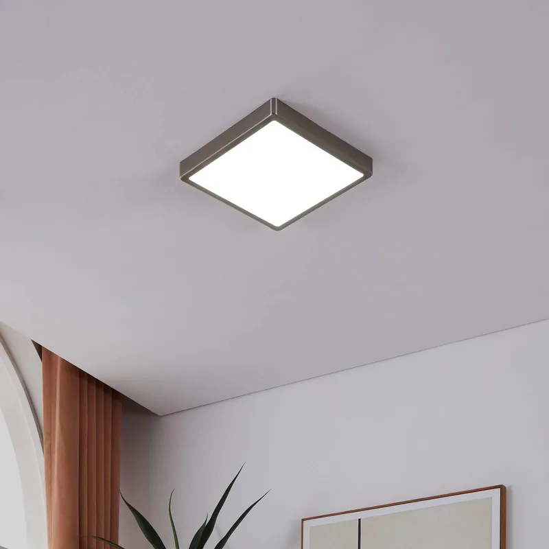 Fueva-Z plafondlamp 28x28cm nikkel by EGLO connect in Mat nikkel – product photo 3 of 5