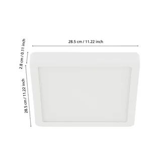 Fueva-Z plafondlamp 28x28cm de EGLO connect en Blanc – photo du produit 4 sur 5