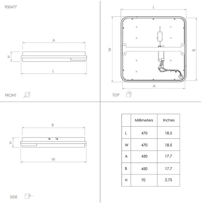 Genovese-Z LED plafondlamp met RGBW by EGLO connect in White, Black – product photo 3 of 5