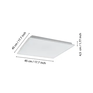 Herrora-Z plafondlamp 45x45cm by EGLO connect in White – product photo 4 of 4