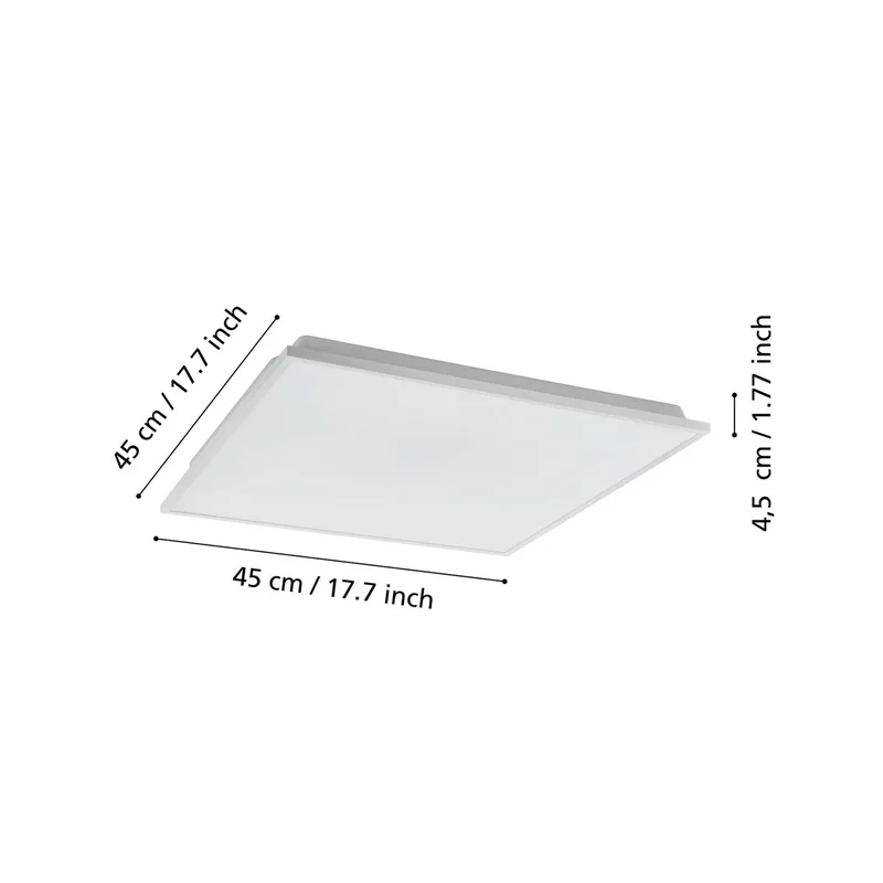Herrora-Z plafondlamp 45x45cm by EGLO connect in White – product photo 4 of 4
