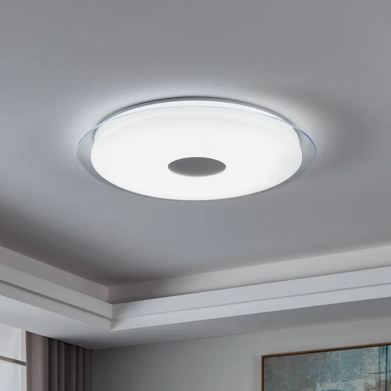 Lanciano-Z LED plafondlamp Ø 77cm van EGLO connect in Wit, Chroom – productfoto 1 van 5