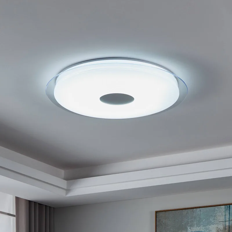 Lanciano-Z LED plafondlamp Ø 77cm van EGLO connect in Wit, Chroom – productfoto 3 van 5