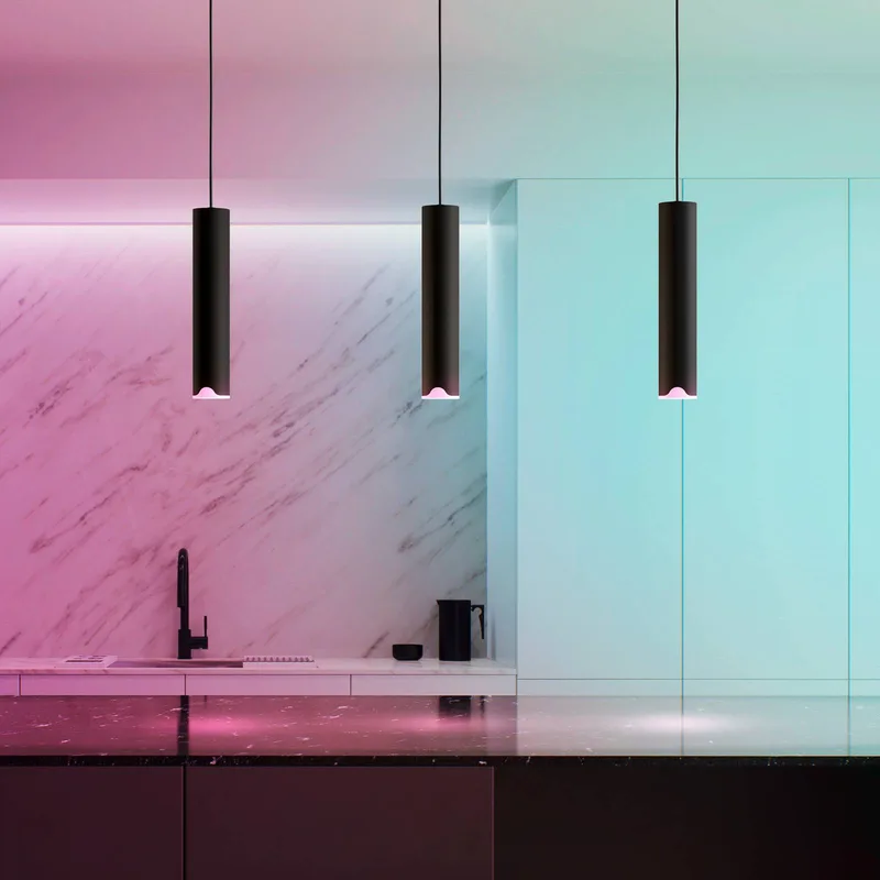 LED hanglamp Balamorta-Z, 3-lamps by EGLO connect in Black – product photo 3 of 5