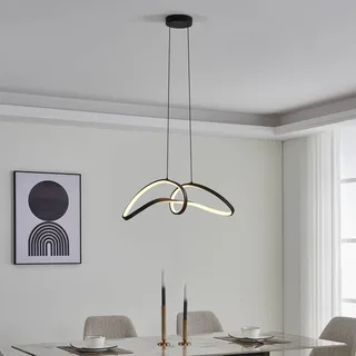 LED hanglamp Calarossa-Z, zwart, aluminium by EGLO connect in Black, White – product photo 2 of 5