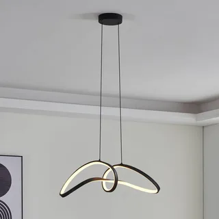 LED hanglamp Calarossa-Z, zwart, aluminium by EGLO connect in Black, White – product photo 1 of 5