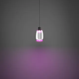 LED hanglamp Molochio-Z, 1-lamp, zwart fra EGLO connect i Sort, Krom – produktbillede 5 af 5
