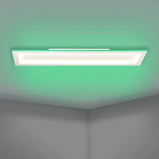 LED plafondlamp Padrogiano-Z 1-lamp, 120 x 30 cm de EGLO connect en Blanc – photo du produit 4 sur 5