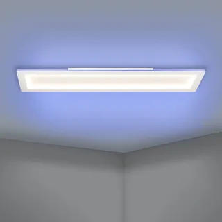 LED plafondlamp Padrogiano-Z 1-lamp, 120 x 30 cm de EGLO connect en Blanc – photo du produit 5 sur 5