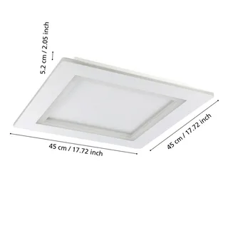 LED-taklampa Padrogiano-Z 1-ljus, 45 x 45 cm från EGLO connect i Vit – produktbild 3 av 5