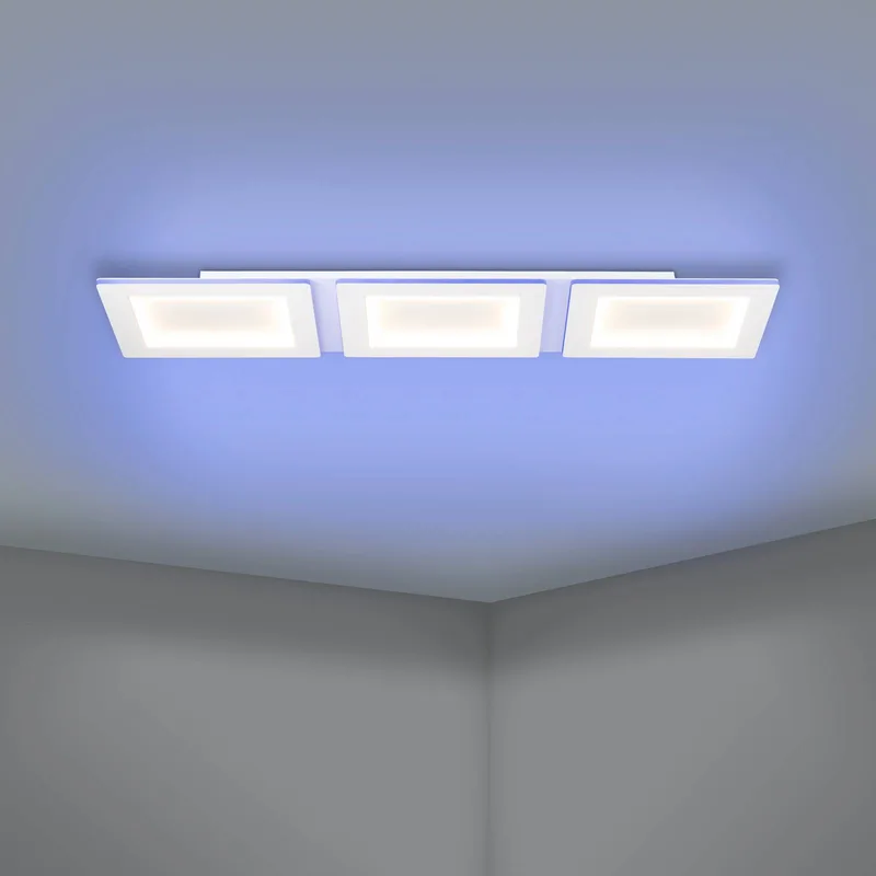 LED-taklampa Padrogiano-Z 3 lampor, 120 x 30 cm från EGLO connect i Vit – produktbild 5 av 5