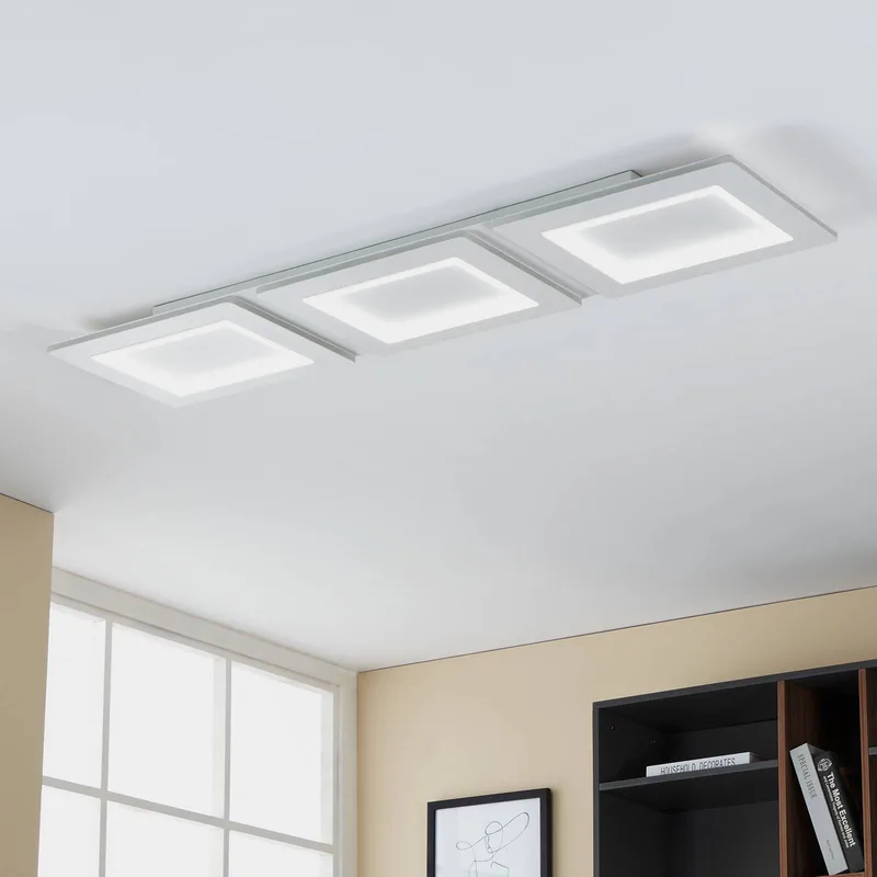 LED plafondlamp Padrogiano-Z 3-lamps, 120 x 30 cm by EGLO connect in White – product photo