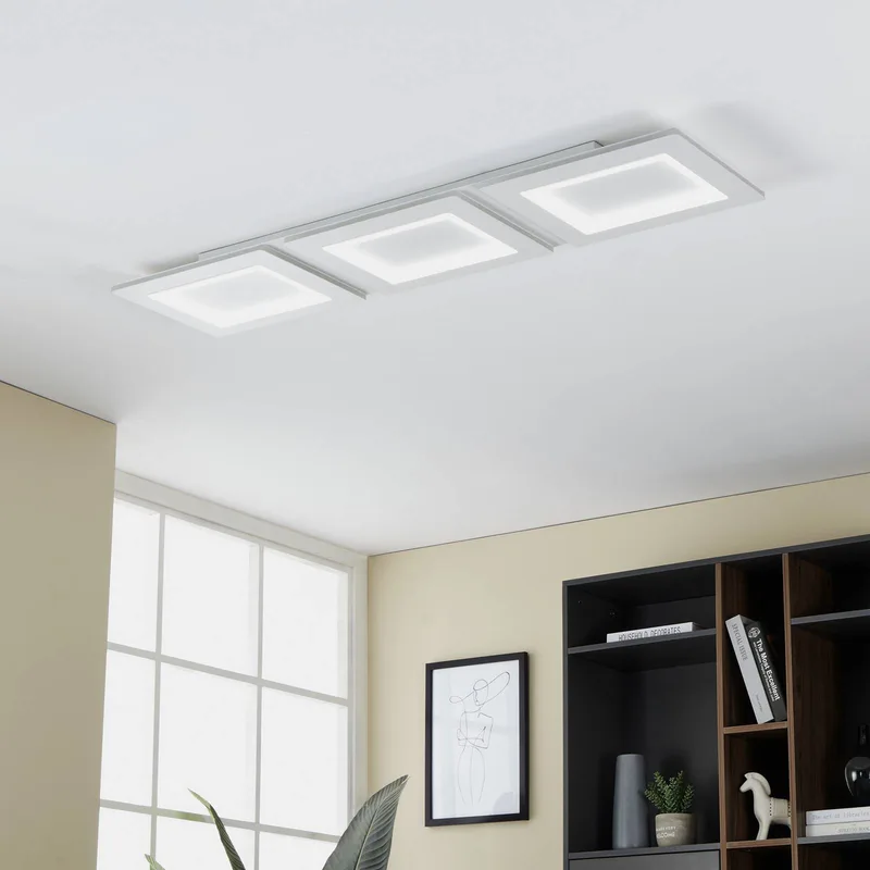 LED-taklampa Padrogiano-Z 3 lampor, 120 x 30 cm från EGLO connect i Vit – produktbild 2 av 5
