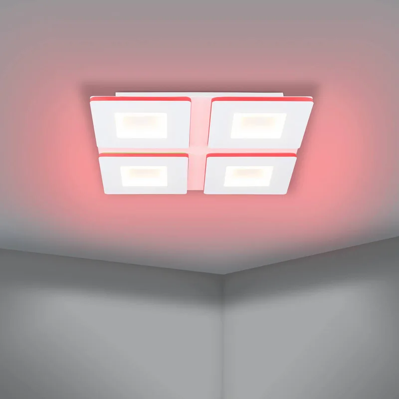 LED-taklampa Padrogiano-Z 4 lampor, 45 x 45 cm från EGLO connect i Vit – produktbild 4 av 5