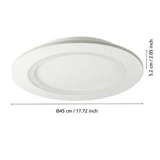 LED plafondlamp Padrogiano-Z, Ø 45 cm by EGLO connect in White – product photo 3 of 5