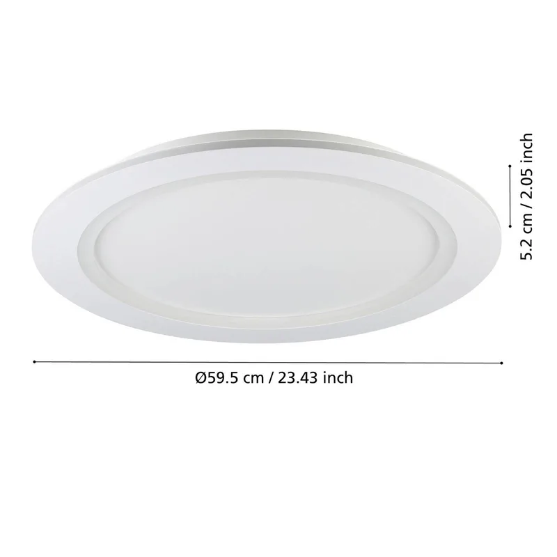 LED plafondlamp Padrogiano-Z, Ø 60 cm by EGLO connect in White – product photo 4 of 5