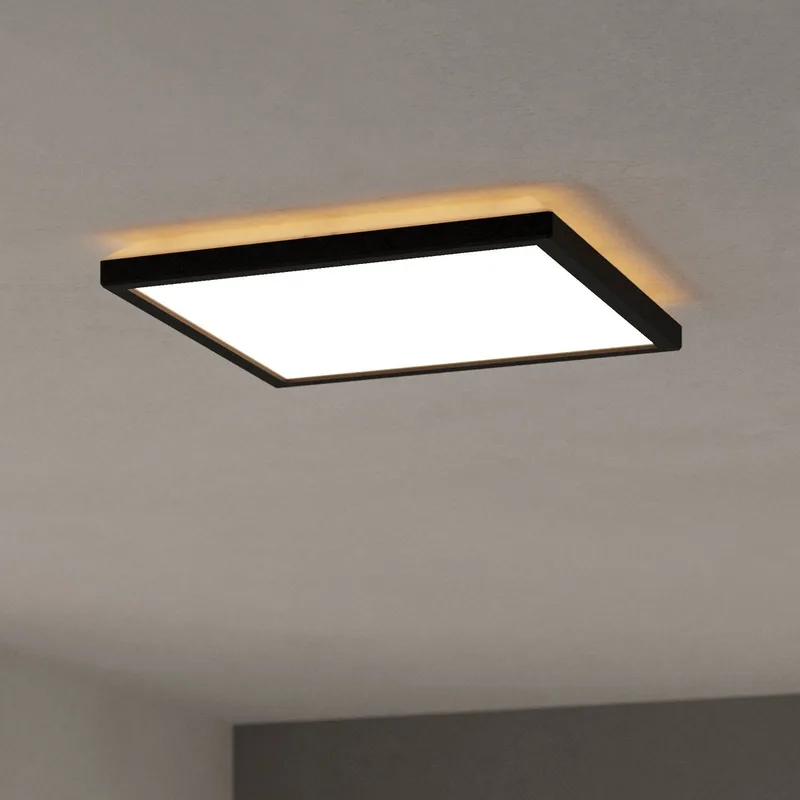 LED plafondlamp Rovito-Z, 29 x 29 cm by EGLO connect in Black – product photo