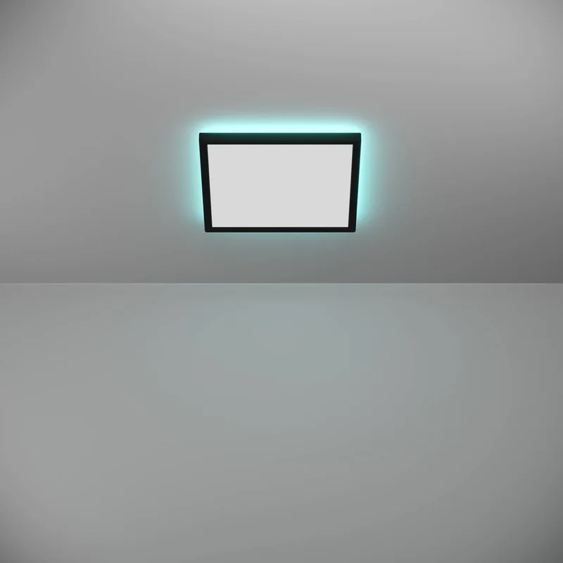 LED plafondlamp Rovito-Z, 29 x 29 cm de EGLO connect en Noir – photo du produit 5 sur 5