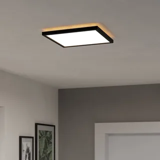 LED plafondlamp Rovito-Z, 29 x 29 cm de EGLO connect en Noir – photo du produit 2 sur 5