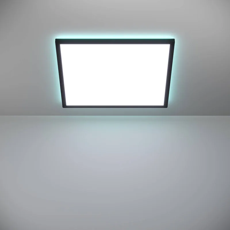 LED plafondlamp Rovito-Z, 50 x 50 cm van EGLO connect in Zwart – productfoto 5 van 5