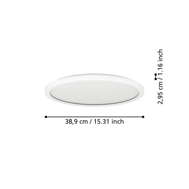 LED plafondlamp Rovito-Z, Ø 39 cm by EGLO connect in White – product photo 4 of 5