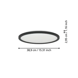 LED plafondlamp Rovito-Z, Ø 39 cm by EGLO connect in Black – product photo 4 of 5