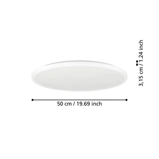 LED plafondlamp Rovito-Z, Ø 50 cm van EGLO connect in Wit – productfoto 4 van 5