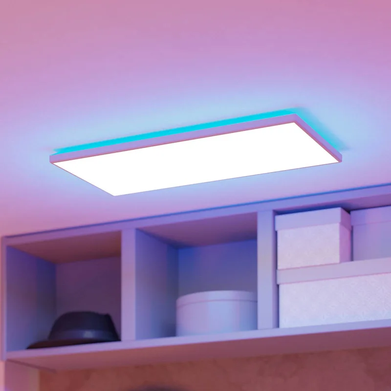 LED-Panel Rovito-Z weiß 57 x 30 cm Kunststoff von EGLO connect in Weiß, Opaal – Produktfoto