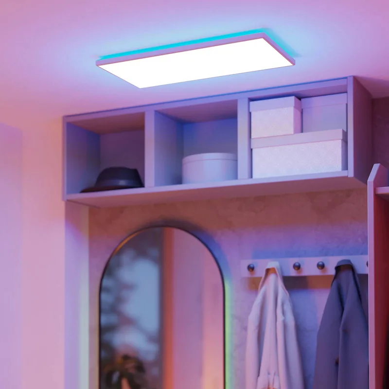 LED plafondlamp Rovito-Z, wit, 57 x 30 cm by EGLO connect in White, Opaal – product photo 2 of 5