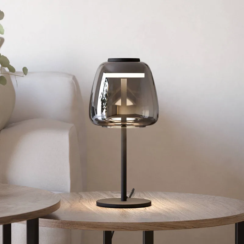 LED tafellamp Alfero-Z, RGB, CCT, zwart by EGLO connect in Black, Chrome – product photo