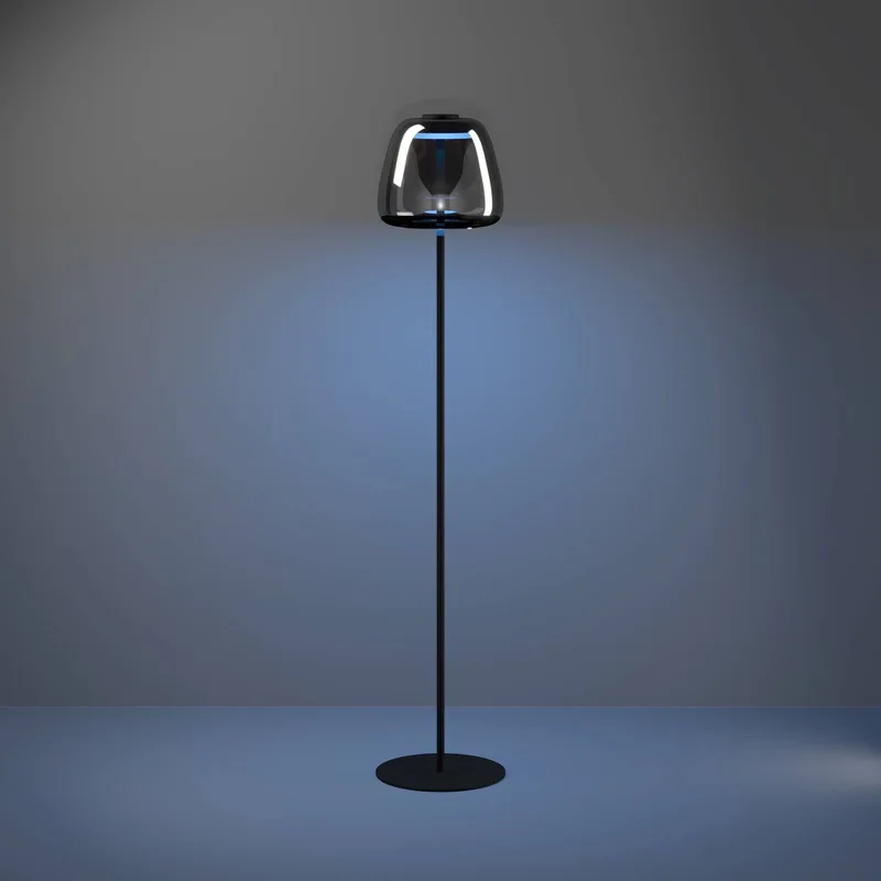LED vloerlamp Alfero-Z, RGB, CCT, zwart by EGLO connect in Black, Chrome – product photo 4 of 5