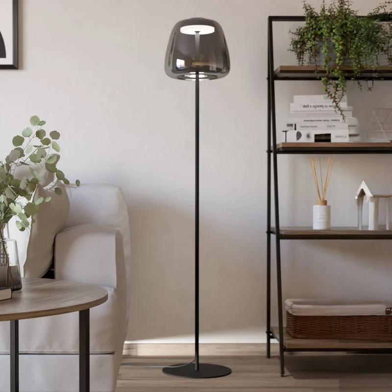 LED vloerlamp Alfero-Z, RGB, CCT, zwart by EGLO connect in Black, Chrome – product photo