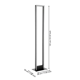 LED vloerlamp Savilanas-Z, CCT by EGLO connect in Black – product photo 2 of 4