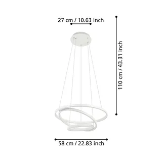 Lobinero-Z LED hanglamp by EGLO connect in White – product photo 4 of 5