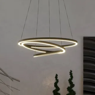 Lobinero-Z LED hanglamp, zwart van EGLO connect in Zwart, Wit – productfoto 1 van 5