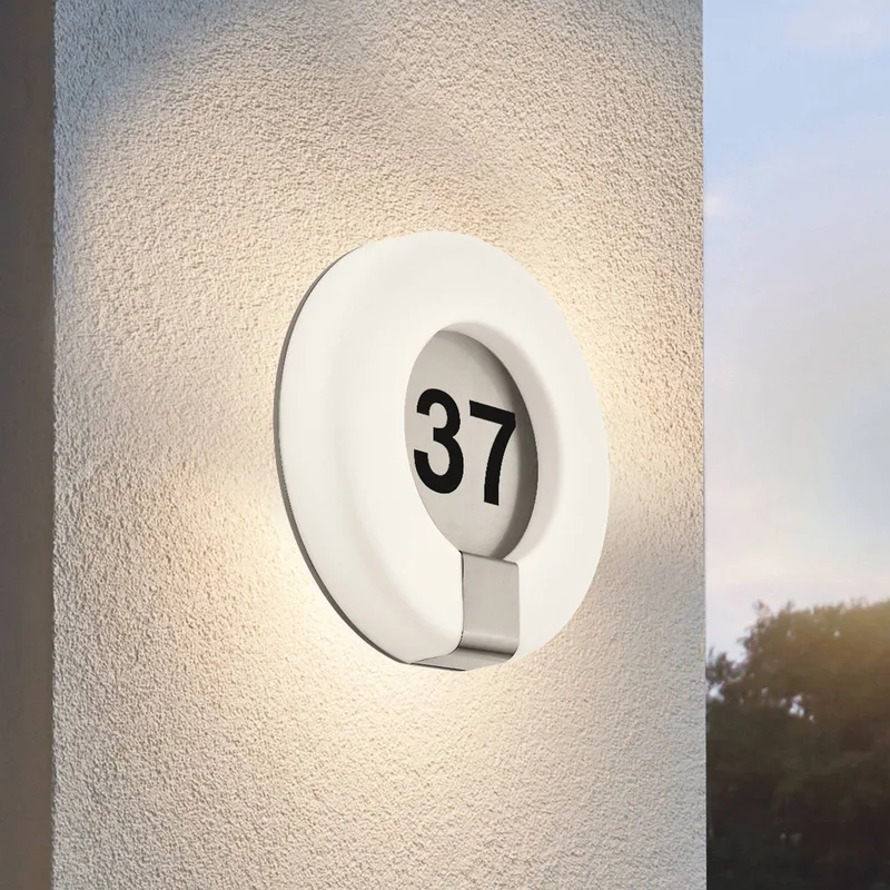 Marchesa-C buitenwandlamp huisnr. von EGLO connect in Weiß – Produktfoto