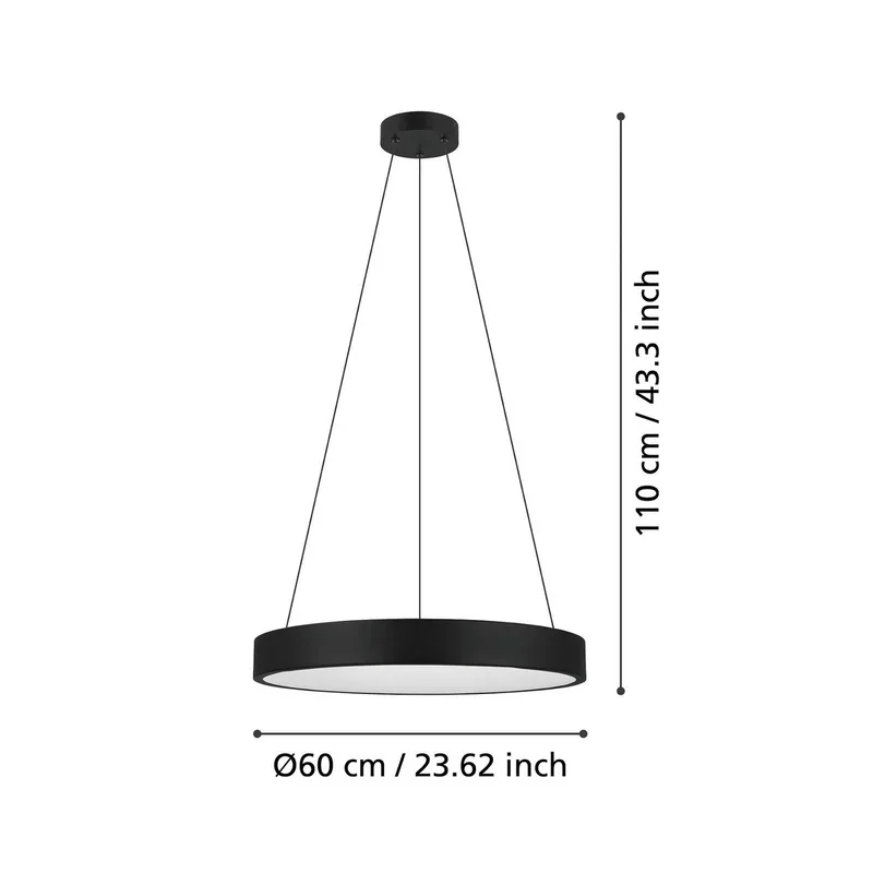 Marghera-Z LED hanglamp by EGLO connect in Black – product photo 2 of 3