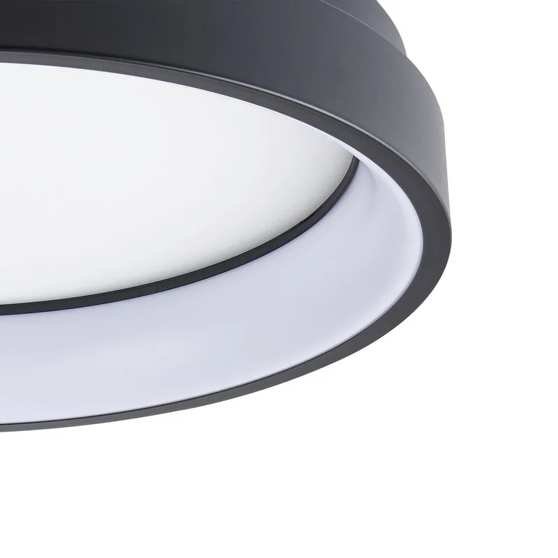 Marghera-Z LED plafondlamp van EGLO connect in Zwart, Wit – productfoto 4 van 4