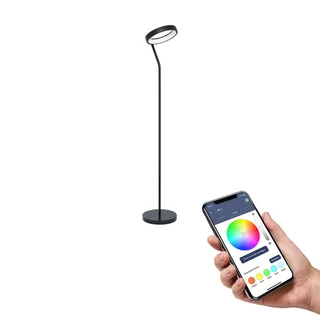 Marghera-Z LED vloerlamp by EGLO connect in Black, White – product photo 1 of 2