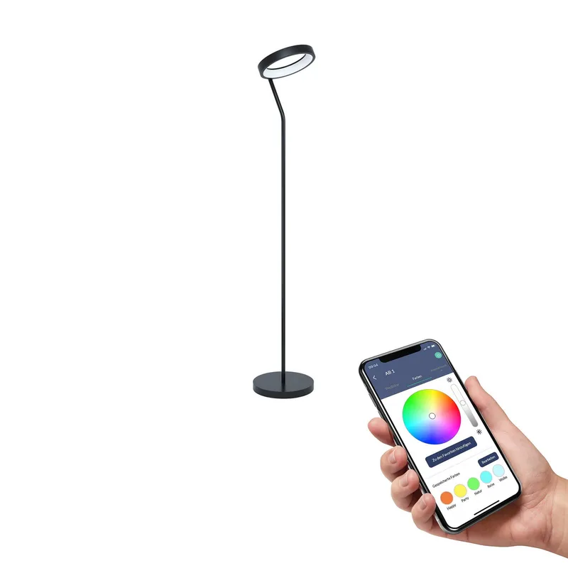 Marghera-Z LED vloerlamp by EGLO connect in Black, White – product photo