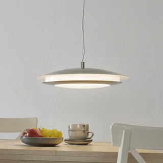 Moneva-C LED hanglamp nikkel Ø 48,5 van EGLO connect in Nikkel mat – productfoto 1 van 5