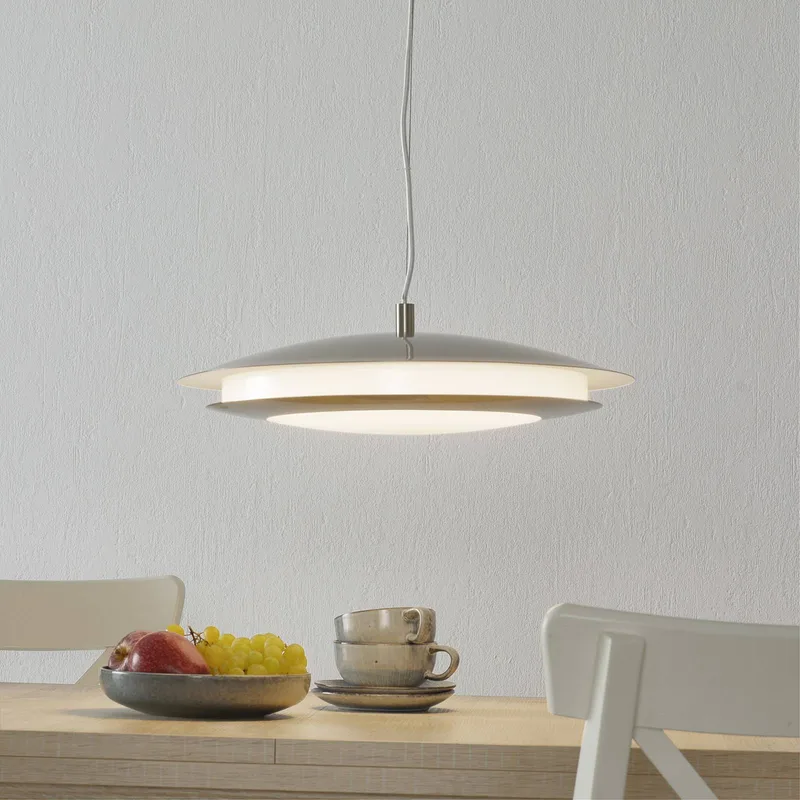 Moneva-C LED hanglamp nikkel Ø 48,5 by EGLO connect in Nikkel mat – product photo