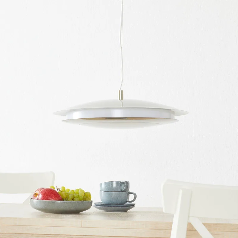 Moneva-C LED hanglamp nikkel Ø 48,5 van EGLO connect in Nikkel mat – productfoto 2 van 5