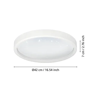 Montemorelos-Z, RGBW, Ø42cm by EGLO connect in White – product photo 4 of 5
