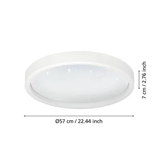 Montemorelos-Z, RGBW, Ø57cm by EGLO connect in White – product photo 4 of 5