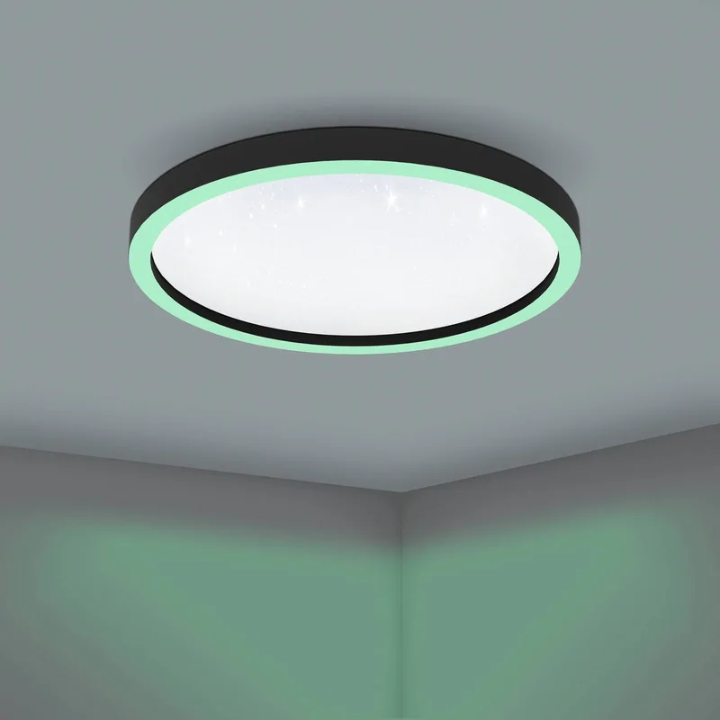 Montemorelos-Z, RGBW, zwart, Ø57cm by EGLO connect in Black, White – product photo 5 of 5
